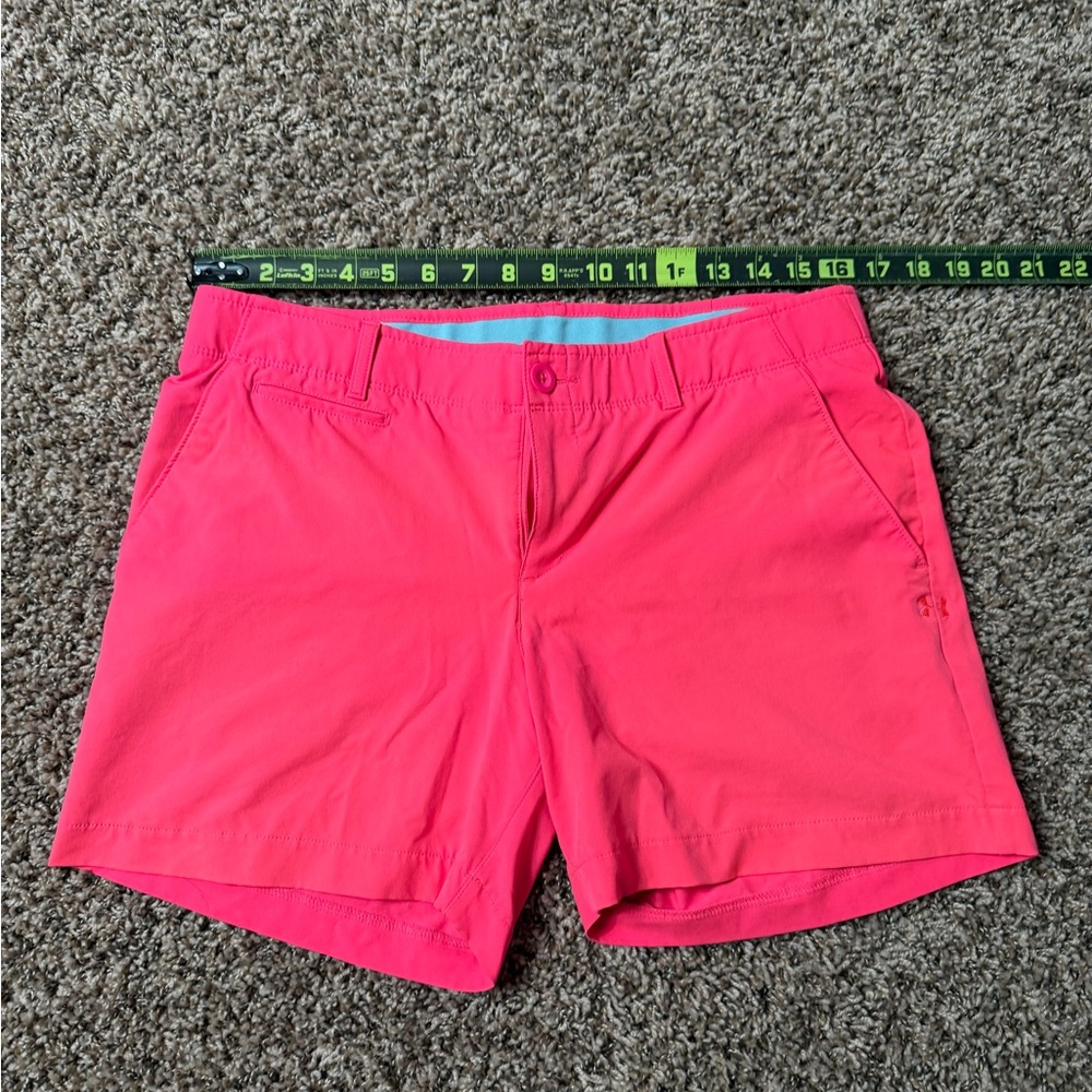 Under Armour Women's Bright Pink Athletic Shorts